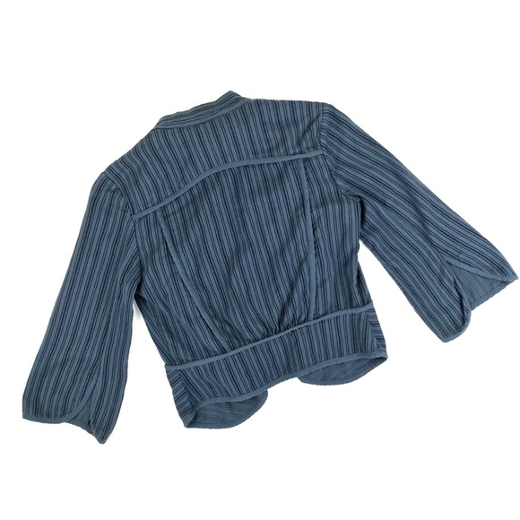 {CAbi} #870 Must Have Cascade Striped Swing Jacket - Picture 7 of 8